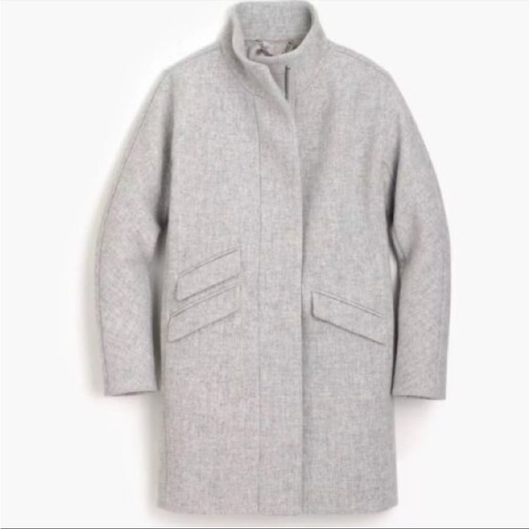J.Crew Gray Cocoon Coat Heather Dusk Size 0 - Picture 1 of 5